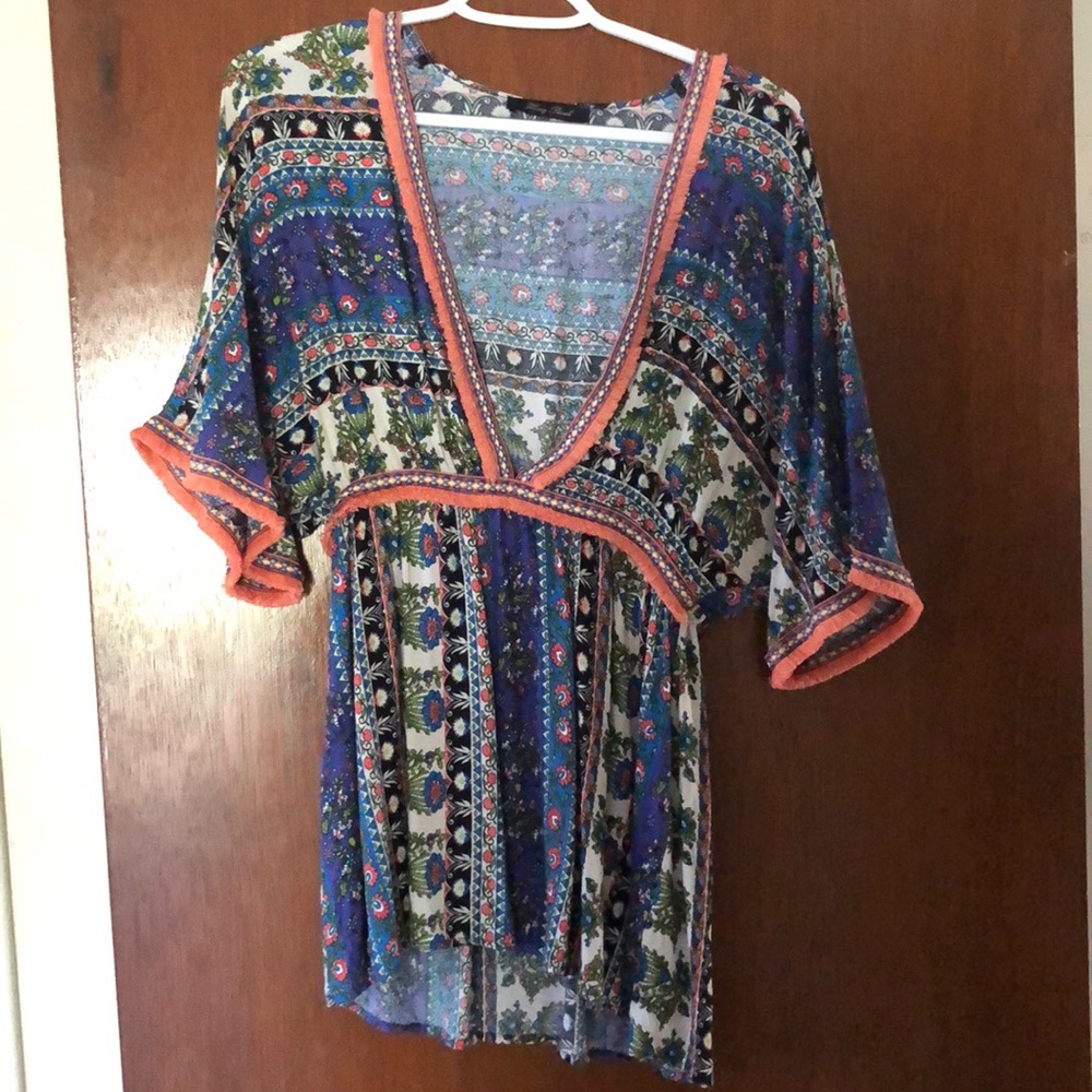 Printed Tunic Top